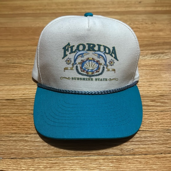 Vintage Flordia Sunshine State Snapback / Rope Trucker Style / 90s - Picture 2 of 9